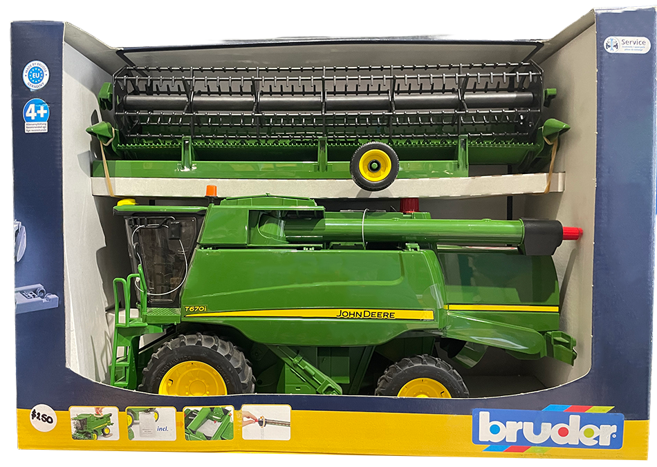 Bruder John Deere Combine Harvester T670i