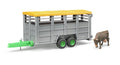 Bruder Livestock Trailer with One Cow