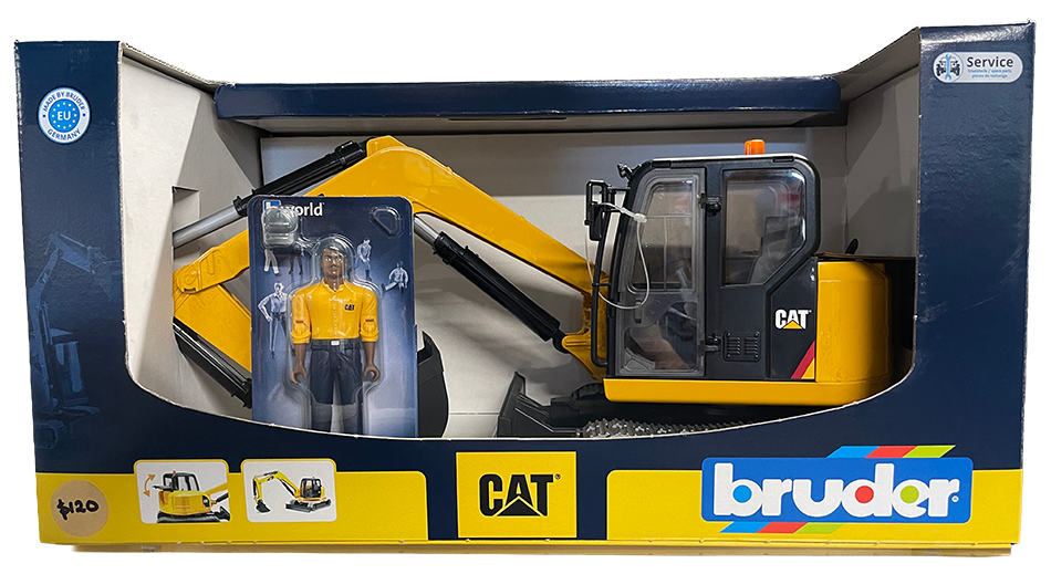 Bruder Cat Mini Excavator & Worker