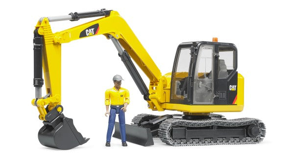 Bruder Cat Mini Excavator & Worker