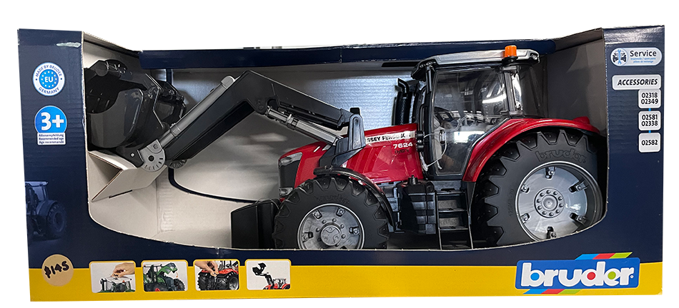 Bruder Massey Ferguson 7624 with Frontloader