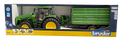 Bruder John Deere 7R 350 with Frontloader and Tandem Axle Tipping Trailer