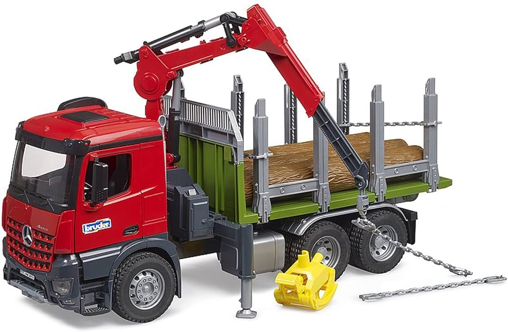 Bruder MB Acros Timber Truck w Load