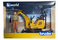 Bruder JCB Micro Excavator 8010 CTS and Worker