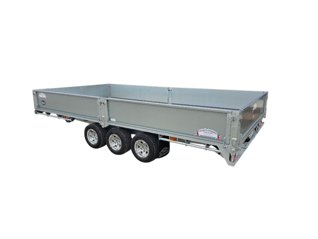 Graham Edwards Tri Axle 14ft Flatbed Trailer