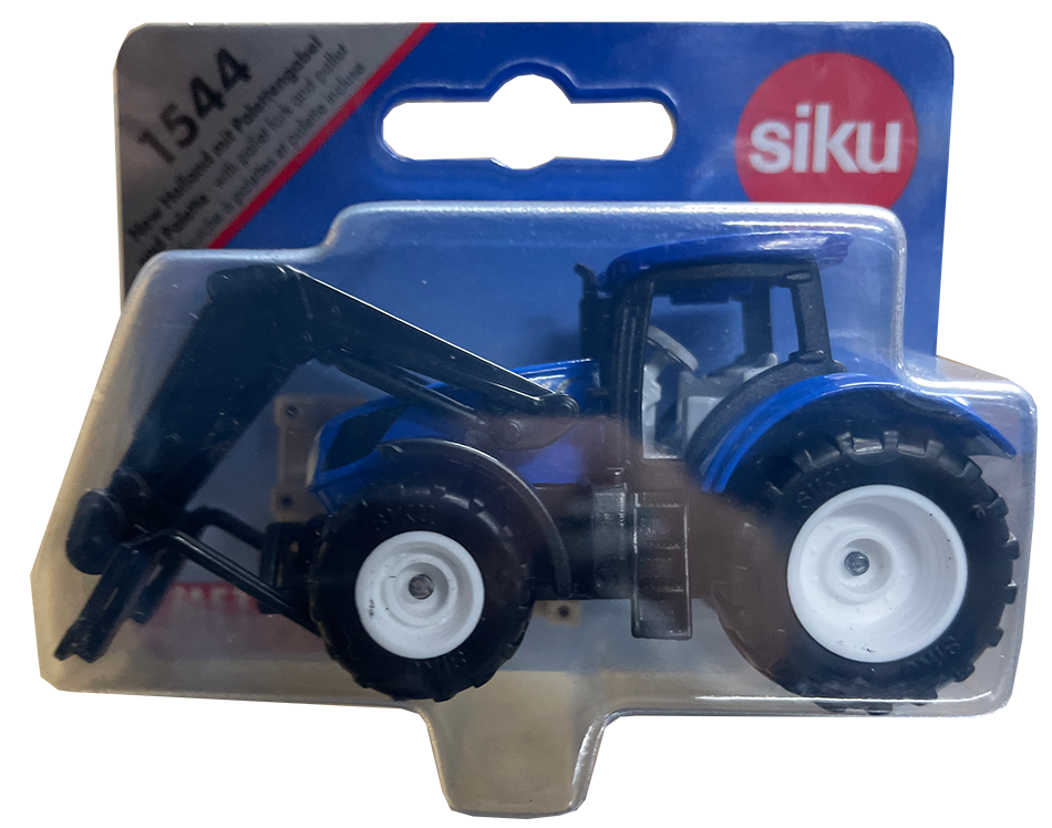SIKU 1544 New Holland with Pallet Fork and Pallet