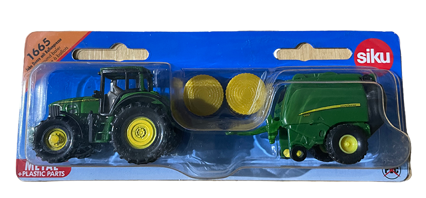 SIKU 1665 John Deere 7530 Tractor with 990 Baler