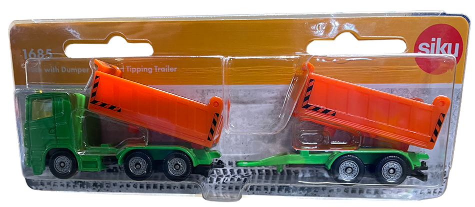 SIKU 1685 Scania Dump Truck with Tipping Trailer