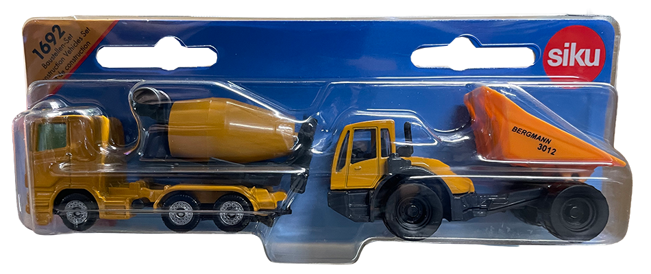 SIKU 1692 Scania Cement Mixer Truck & Dumper