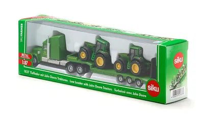 SIKU 1837 1:87 John Deere Freightliner with 2 John Deere Tractors