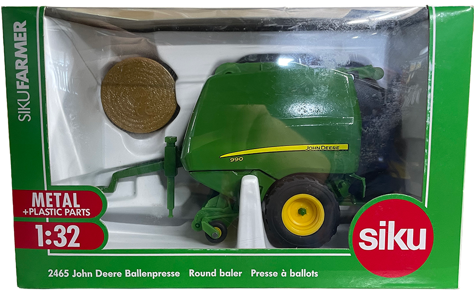 SIKU 2465 John Deere 990 Baler with Bale