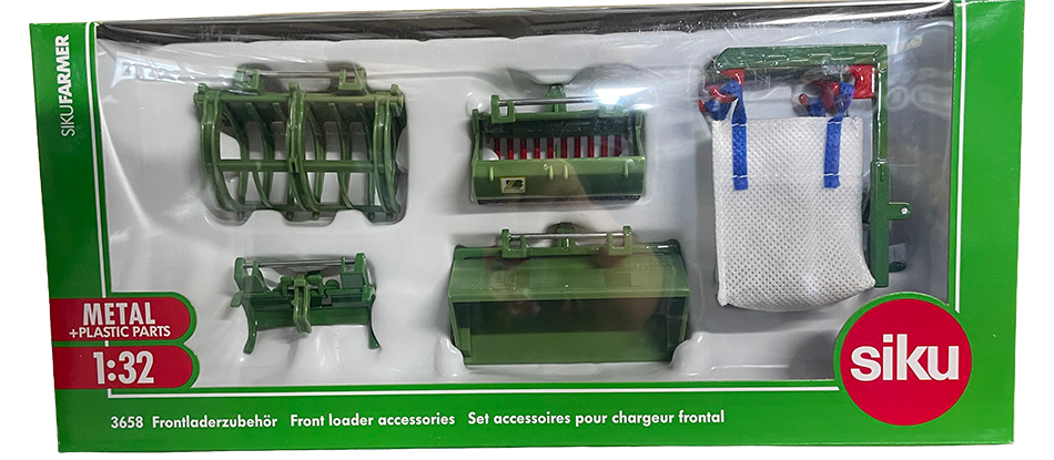 SIKU 3658 Front Loader Accessories Set – Green